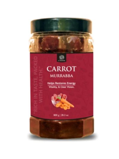 AL MASNOON Carrot Murabba/ 100% Natural/ Helps Restore Energy, Vitality & Clear Vision/ 800g