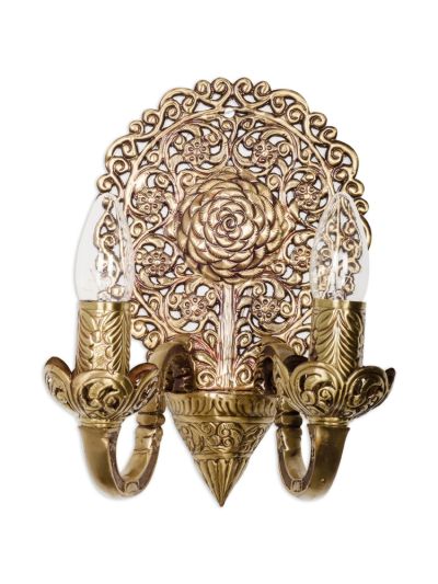 Ornate 2 Light Shield Wall Sconce