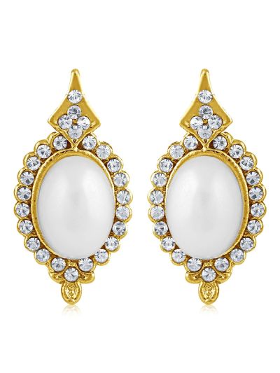 Pearl Gold Plated Drop Earring
