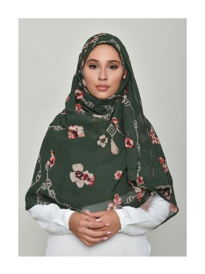Chains Green Georgette