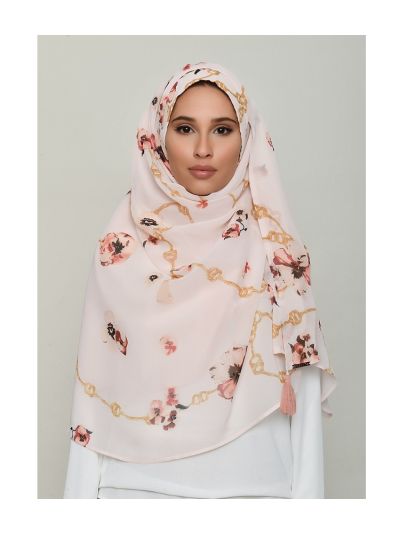 Chains Pink Georgette