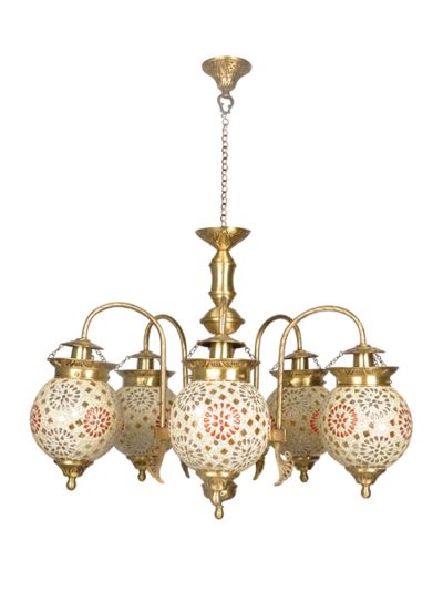 Tilak Golden Globes 5 Light Chandelier