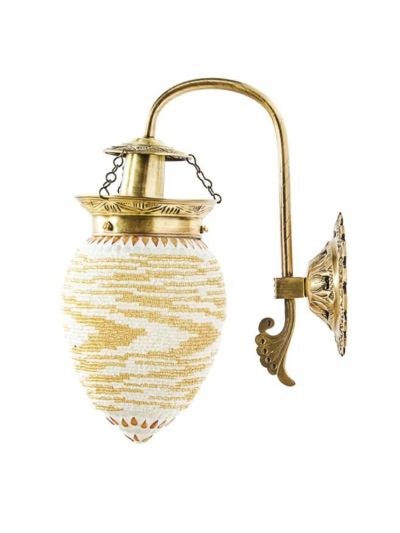 Mosaic Bead Oval Wall Hanging Light