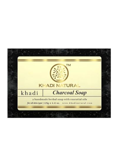 Khadi Natural Charcoal Soap Handmade-125g(Pack Of 2)
