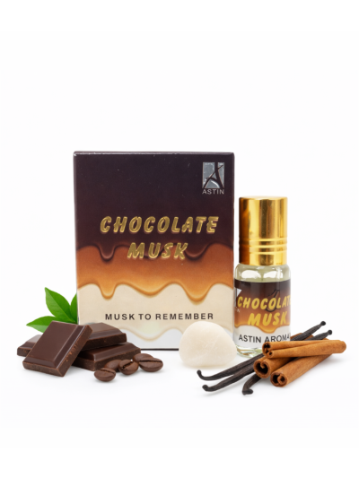Astin Chocolate Musk Attar | Sweet & Musky Perfume Oil (3 ML & 6 ML)