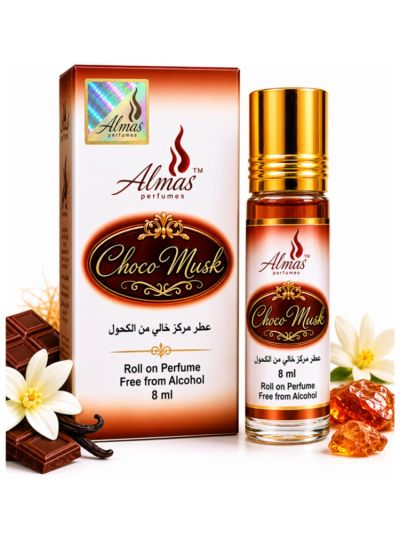 Almas Choco Musk | Sweet, Musky, Chocolatey | Attar 8 ml