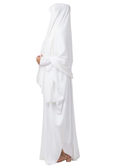 White Kaftan & Irani Chadar Combo