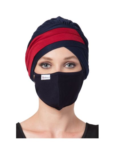Under Hijab Turban Cap and Mask Combo