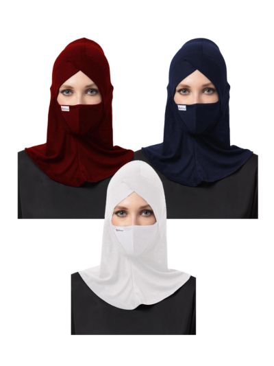 Under Hijab Cap and Mask Combo