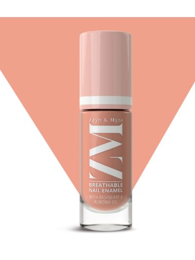 Coffee Cream - Breathable Nail Enamel With Raspberry & Almond Oil, Halal compliant (6 ml)