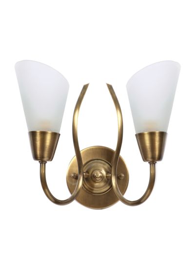Modern Cone Antique Brass Single Wall Sconce