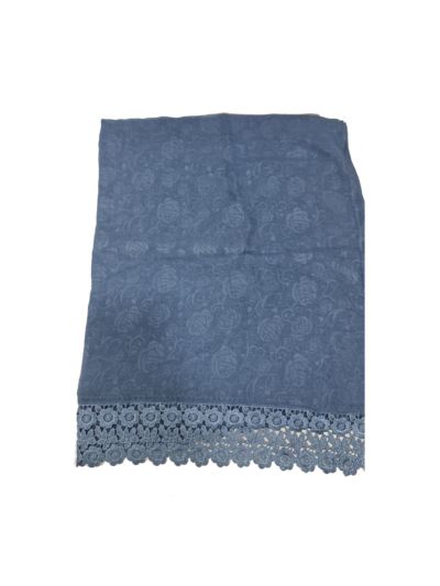 Cotton Lace Self Design Hijab 