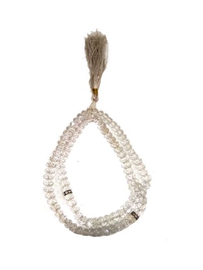 Crystal White Tasbih - 8mm 