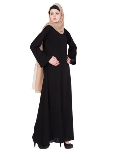 Biased Cut Umbrella Flare Umbrella Abaya 