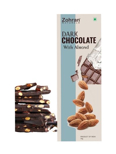 Dark Chocolates With Extra Almonds (70g)