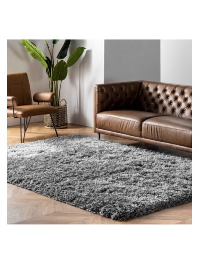 Shaggy Charcoal Grey Carpet (4ft x 6 ft)
