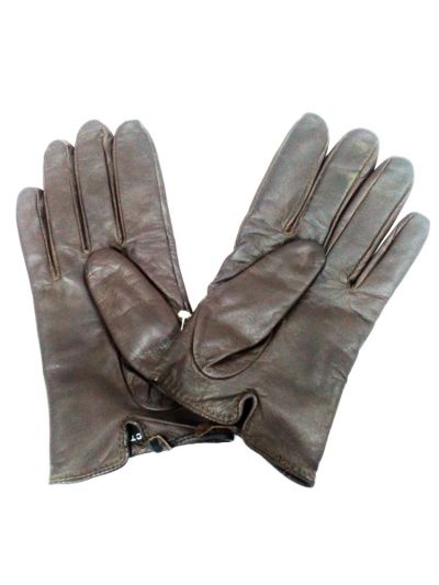 Dark Brown Leather Gloves