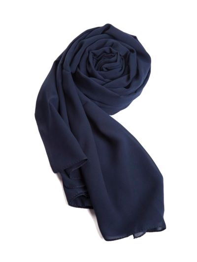 Denim Soft Chiffon Hijab