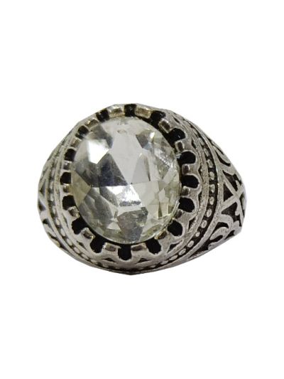 Diamond Men's Ottoman Oval Design Ring 