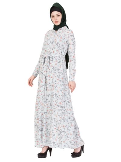 Multi Color Crepe Maxi Abaya