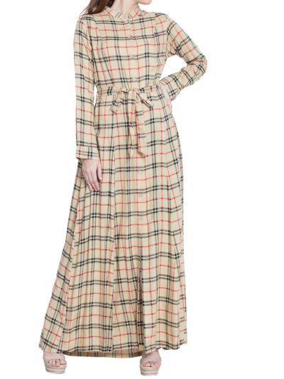Soha Front Open Dress With Belt
