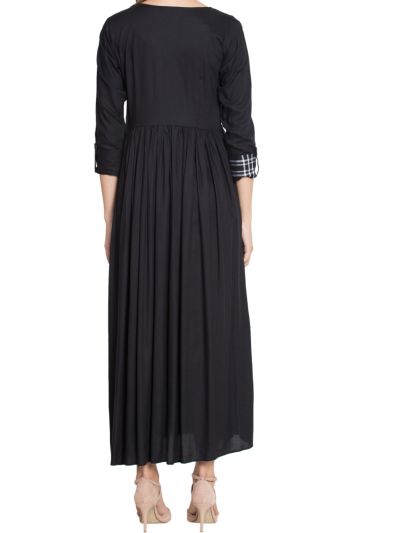 Alif Designer Dress With Contrast Pattern