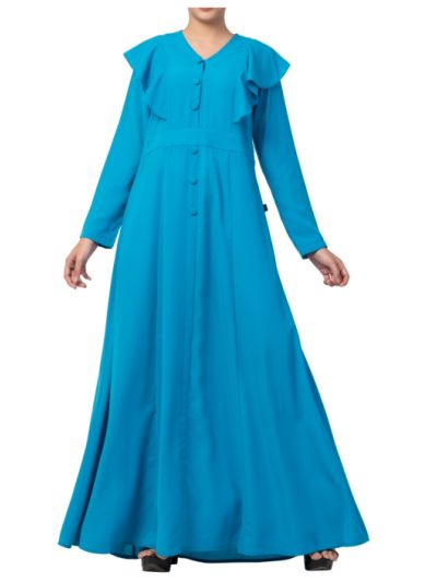 Modest Turquoise Dress 