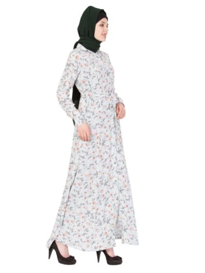 Multi Color Crepe Maxi Abaya