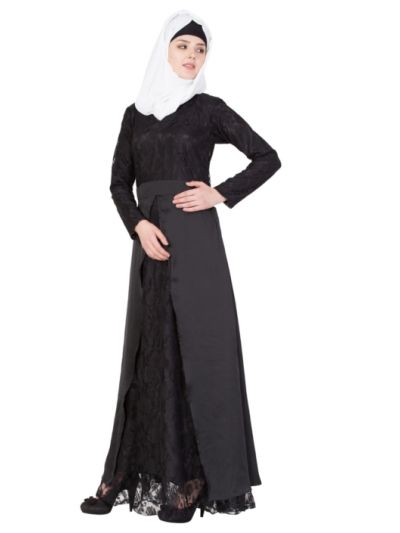 Black Party Abaya 