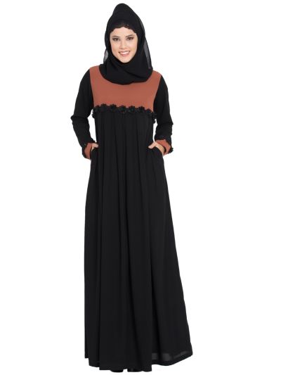 Designer Nida Matt Finish Abaya 