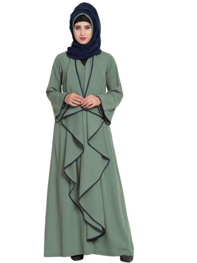 Latest Abaya Model With Falling Panels