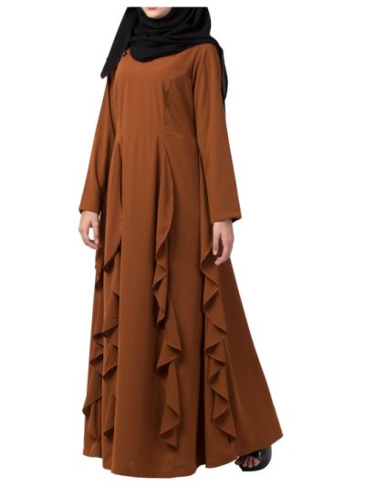 Beautiful Abaya Like Dress With Falling Panels