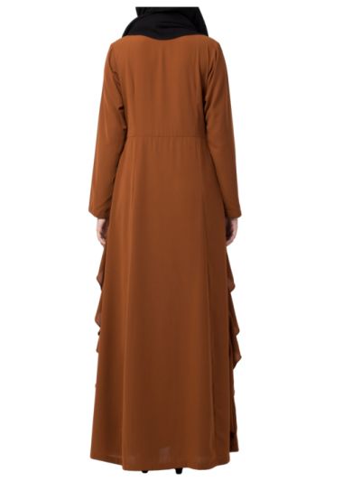 Beautiful Abaya Like Dress With Falling Panels