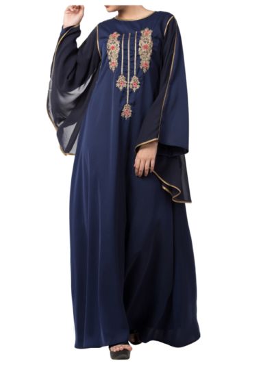 Royal Abaya with Dabka Work For Special Occasions