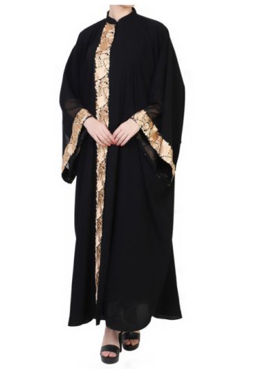 Kaftan With Floral Lacework