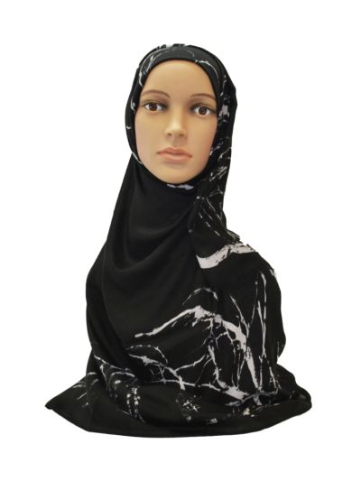 Dried Eco Print With Fringes Hijab