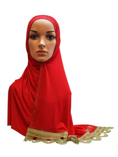 Jersey Hijab With Patra Work