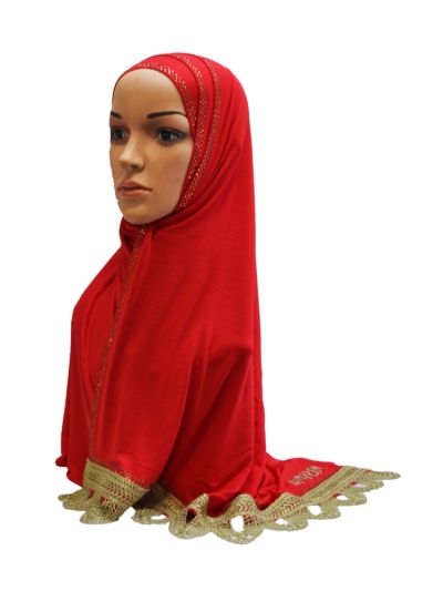 Jersey Hijab With Patra Work
