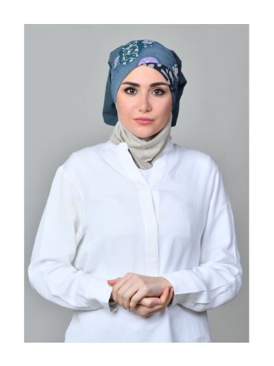 Dunyazad Blue Mosaic Chiffon