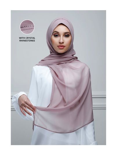 Dusty Mauve with Crystals