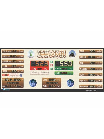 Automatic Master Slave Salah Time Indicator