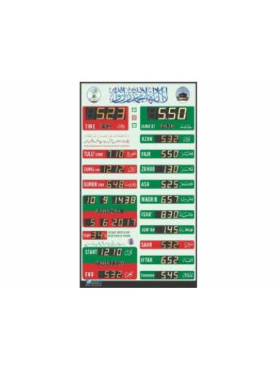 Automatic Master Slave Salah Time Indicator