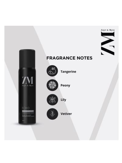 Echo No Alcohol Body Spray For Men, Halal compliant (120 ml)
