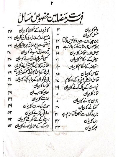 Makhsoos masail مردوں و عورتوں کے مخصوص مسائل