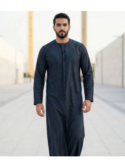 Al Noor Emirati Emerald Green Pleated Thobe
