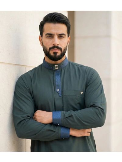 Al Noor Signature Emerald Green Thobe