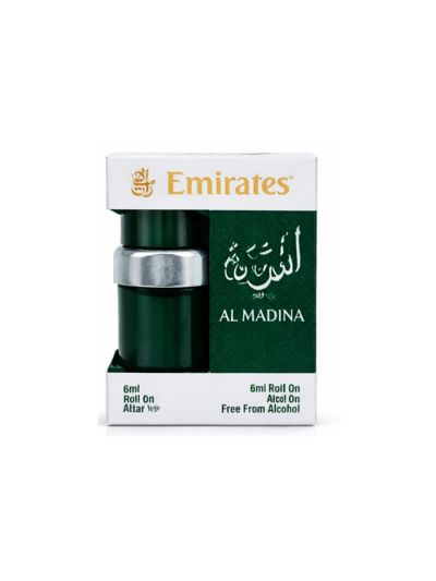 Emirates Al Madina Attar | Warm Oriental, Sweet Amber, Elegant | 6ml