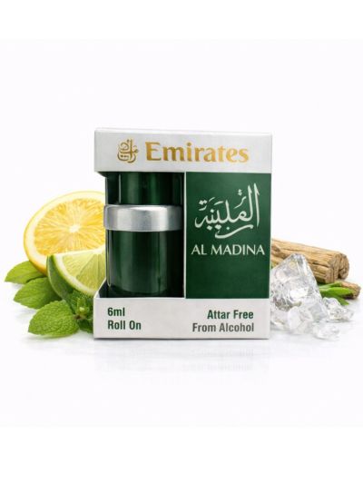 Emirates Al Madina Attar | Warm Oriental, Sweet Amber, Elegant | 6ml