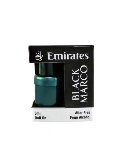 Emirates Black Marco Attar | Warm, Woody, Long-Lasting | 6ml