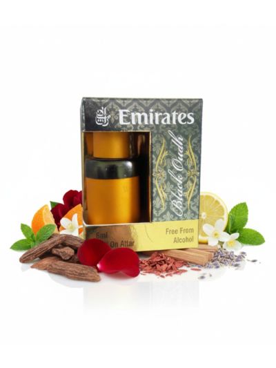 Emirates Black Oudh Attar | Deep Oud, Earthy Warmth | 6ml